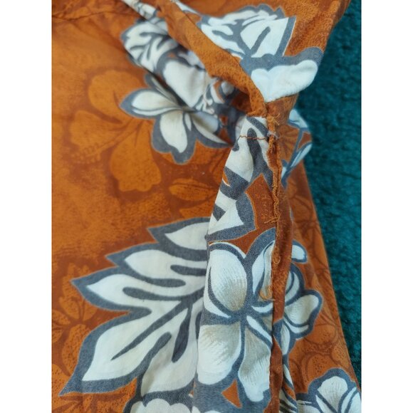 Enesko Jeans Floral Artwork Button Up Shirt Medium L - Picture 7 of 8